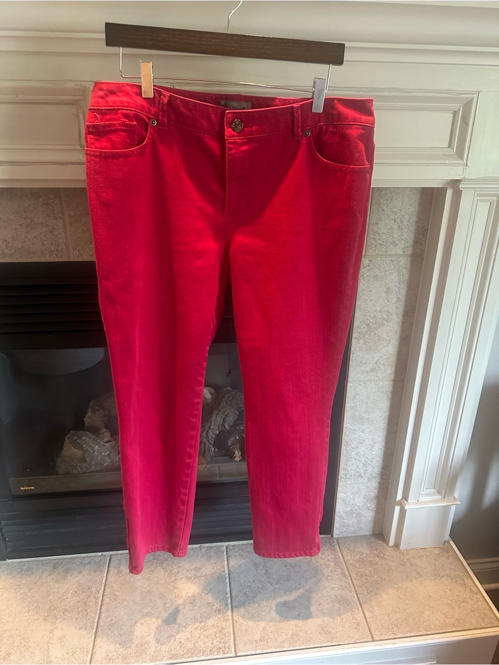 Chico's Vibrant Red Skinny Jeans